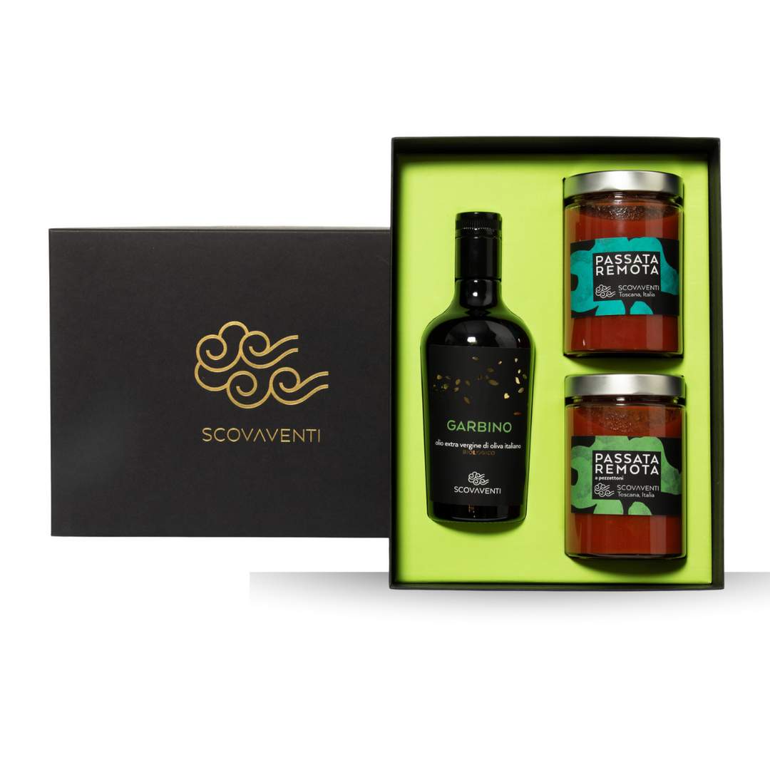 Gift pack Organic Extra Virgin Olive Oil 500ml + 2 jars 500g
