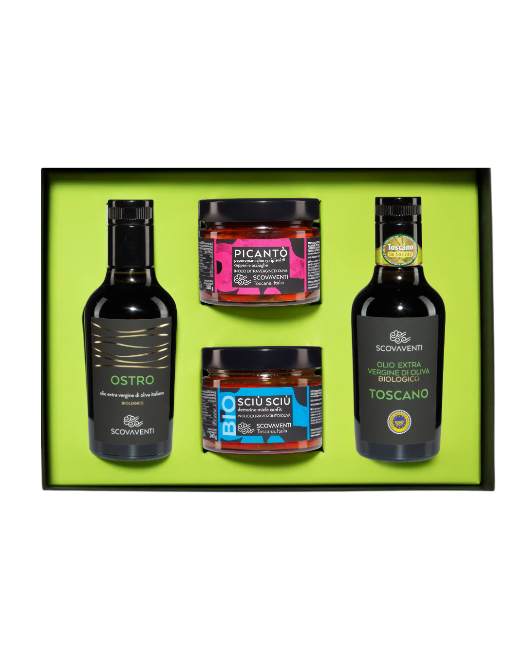 Gift box - Selection of 2 oils 250ml + 2 products in jar 314ml