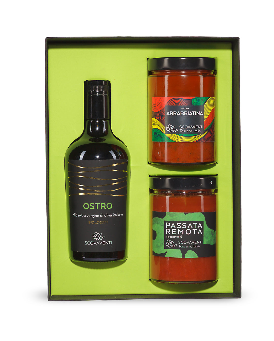 Gift pack Organic Extra Virgin Olive Oil 500ml + 2 jars 500g