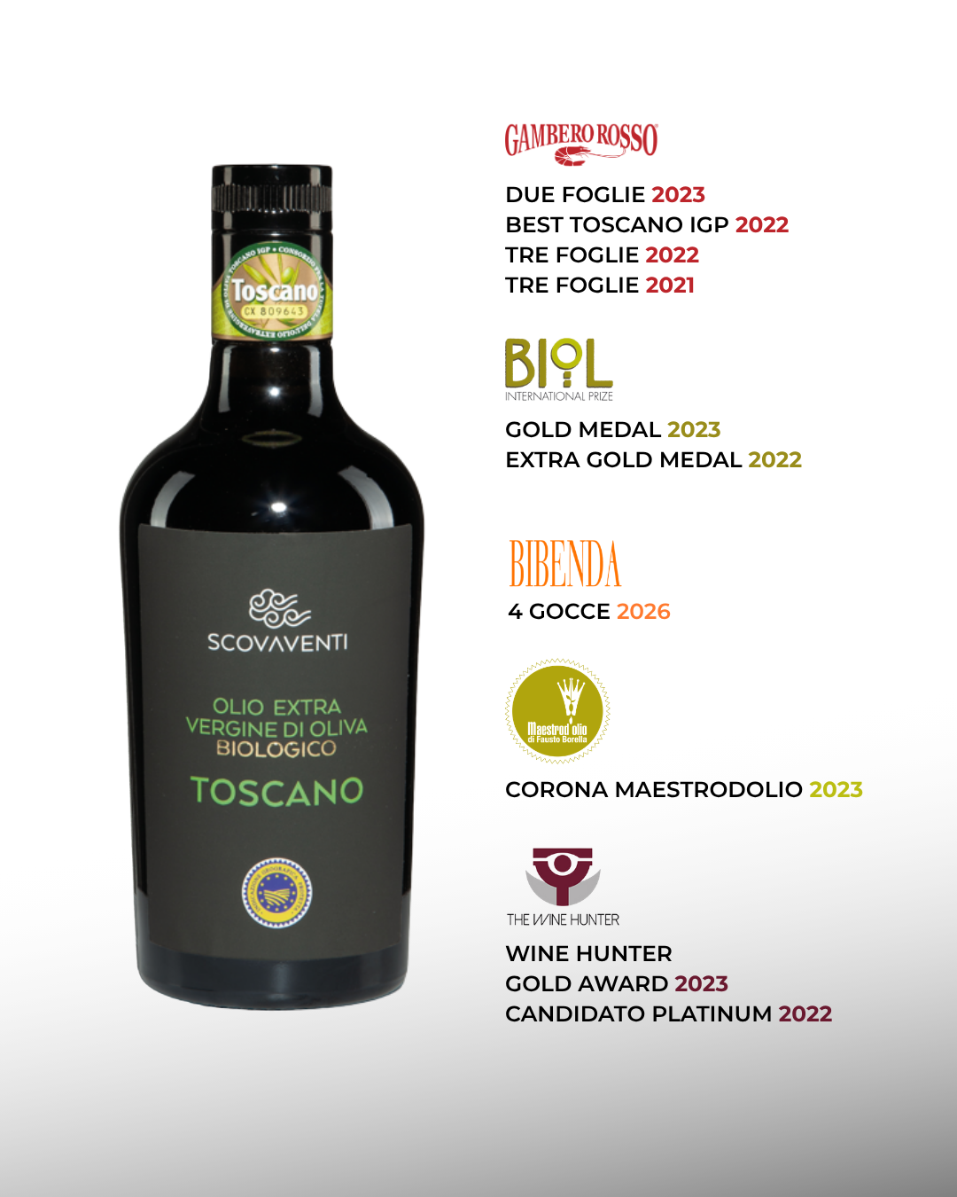 Toscano IGP - Organic extra virgin olive oil