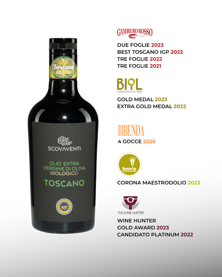 Toscano IGP - Organic extra virgin olive oil
