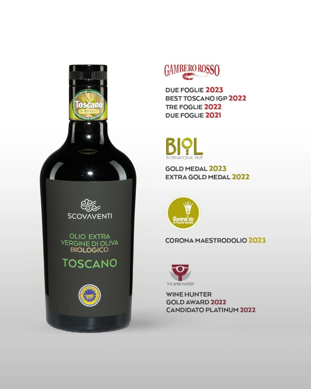 Toscano IGP - Olio extravergine di oliva biologico
