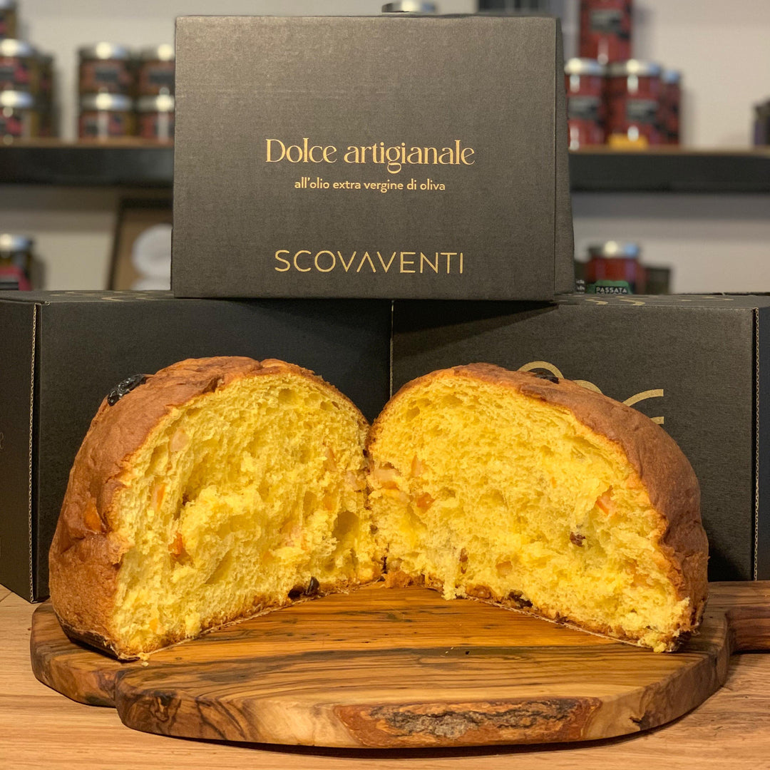 Panettone con olio extravergine di oliva