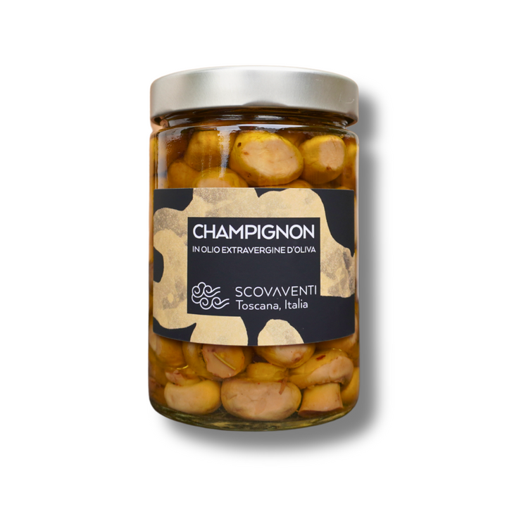 Champignons in Extra Virgin Olive Oil